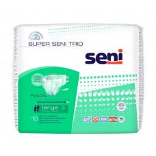 Подгузники для взрослых SUPER SENI TRIO Large по 10 шт. (SE-094-LA10-A03) Подгузники для взрослых SUPER SENI TRIO Large по 10 шт. (SE-094-LA10-A03)